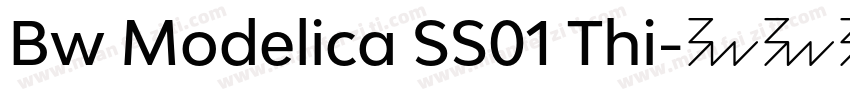 Bw Modelica SS01 Thi字体转换